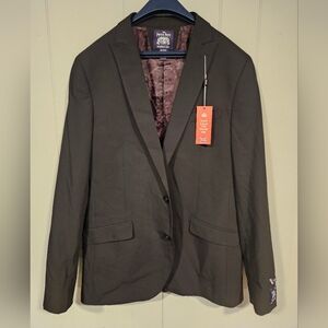 Savile Row Company Brixton Blazer 42L Black Men’s Suit Jacket Brit Skinny NWT